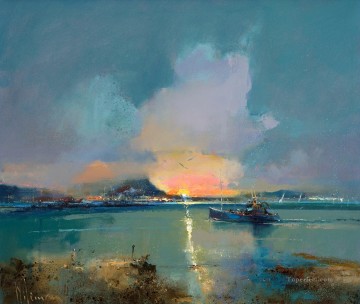 家に帰る抽象的な海の風景 Oil Paintings